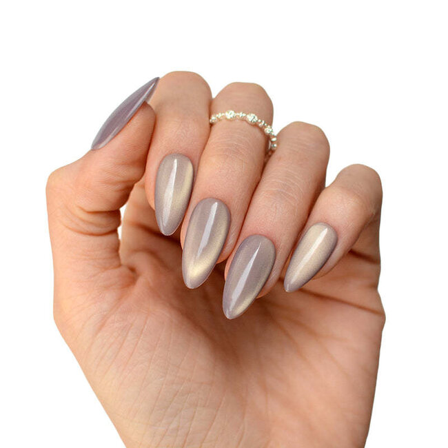 Pink Mask - Gel Polish - Crystal Mauve - Crystal Nude Cat Eye