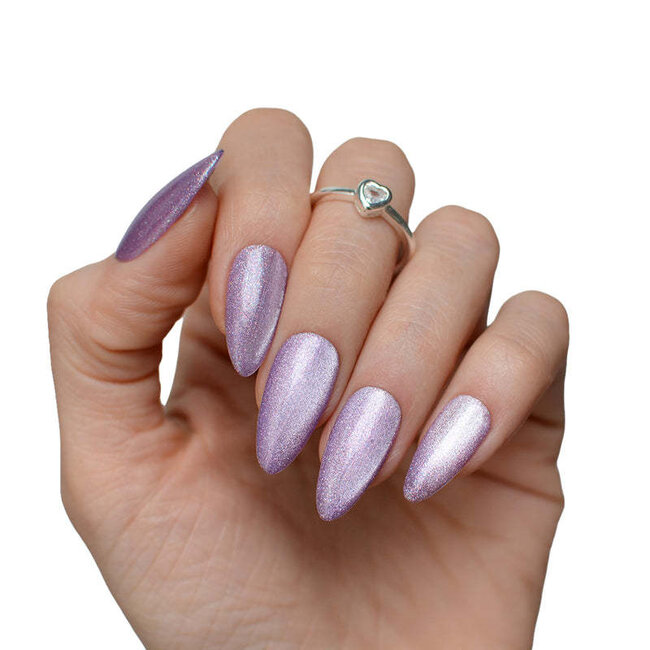 Pink Mask - Gel Polish - Lavender Halo - Pastel Cat Eye