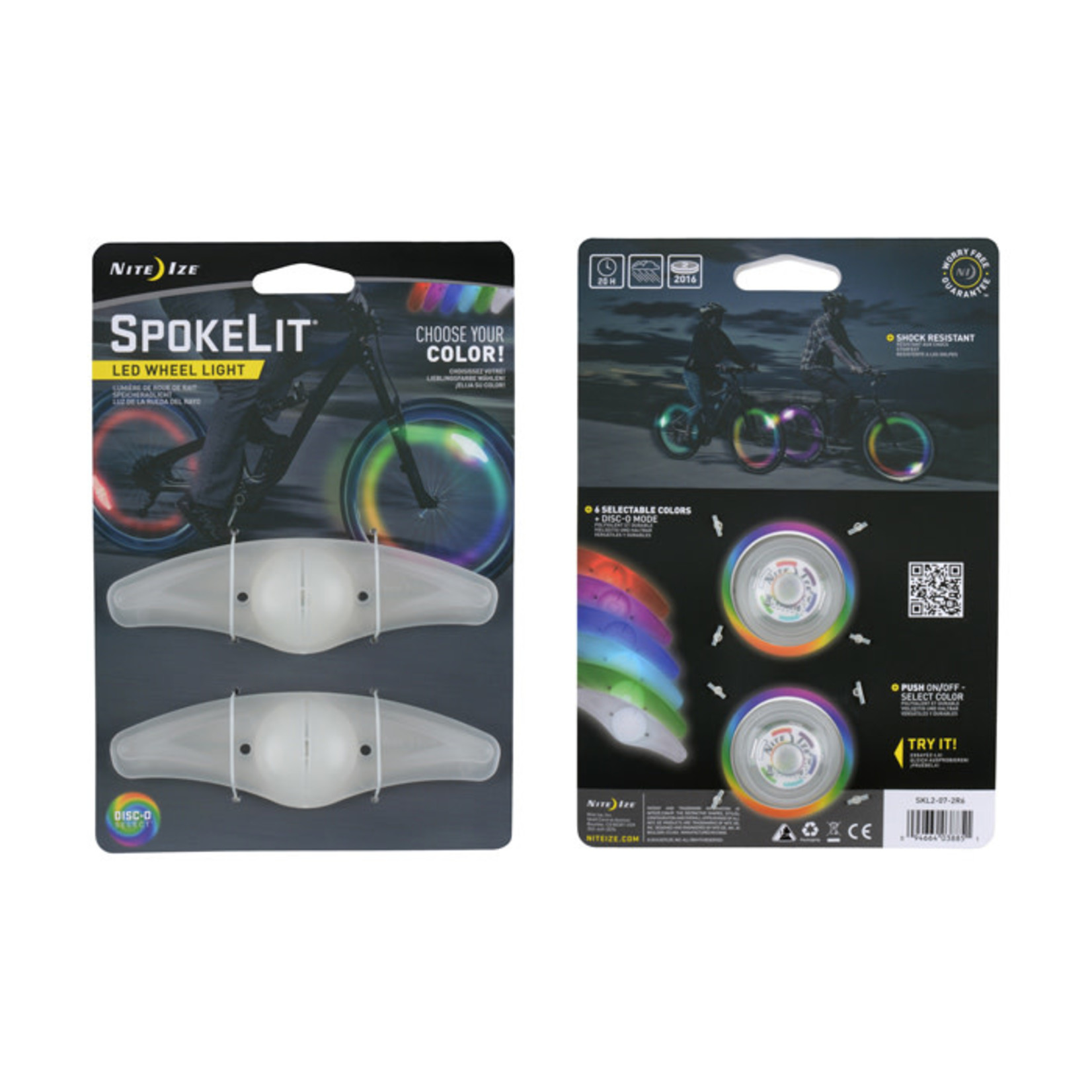 Nite Ize Nite Ize SpokeLit LED Disc-O Select 2-pck