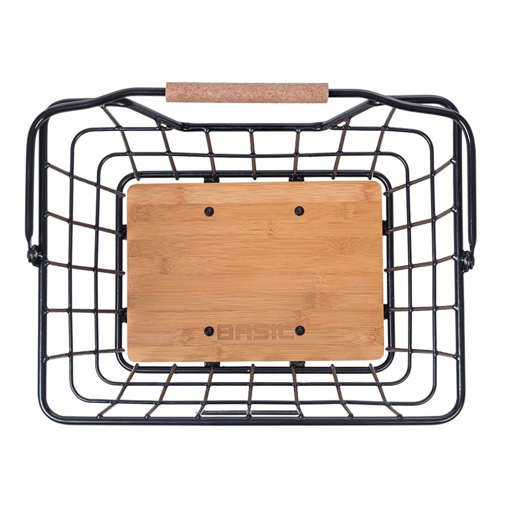 Basil Basil, Nordland, Basket, Front or Rear, 40x32x30 cm, Black