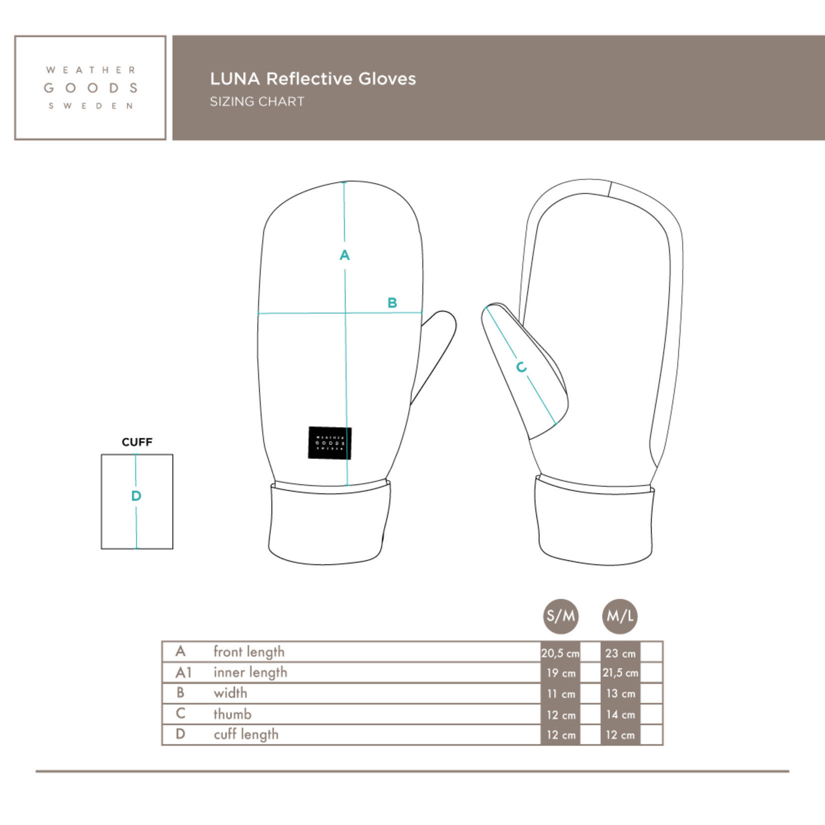 WeatherGoods Sweden, Luna Mittens