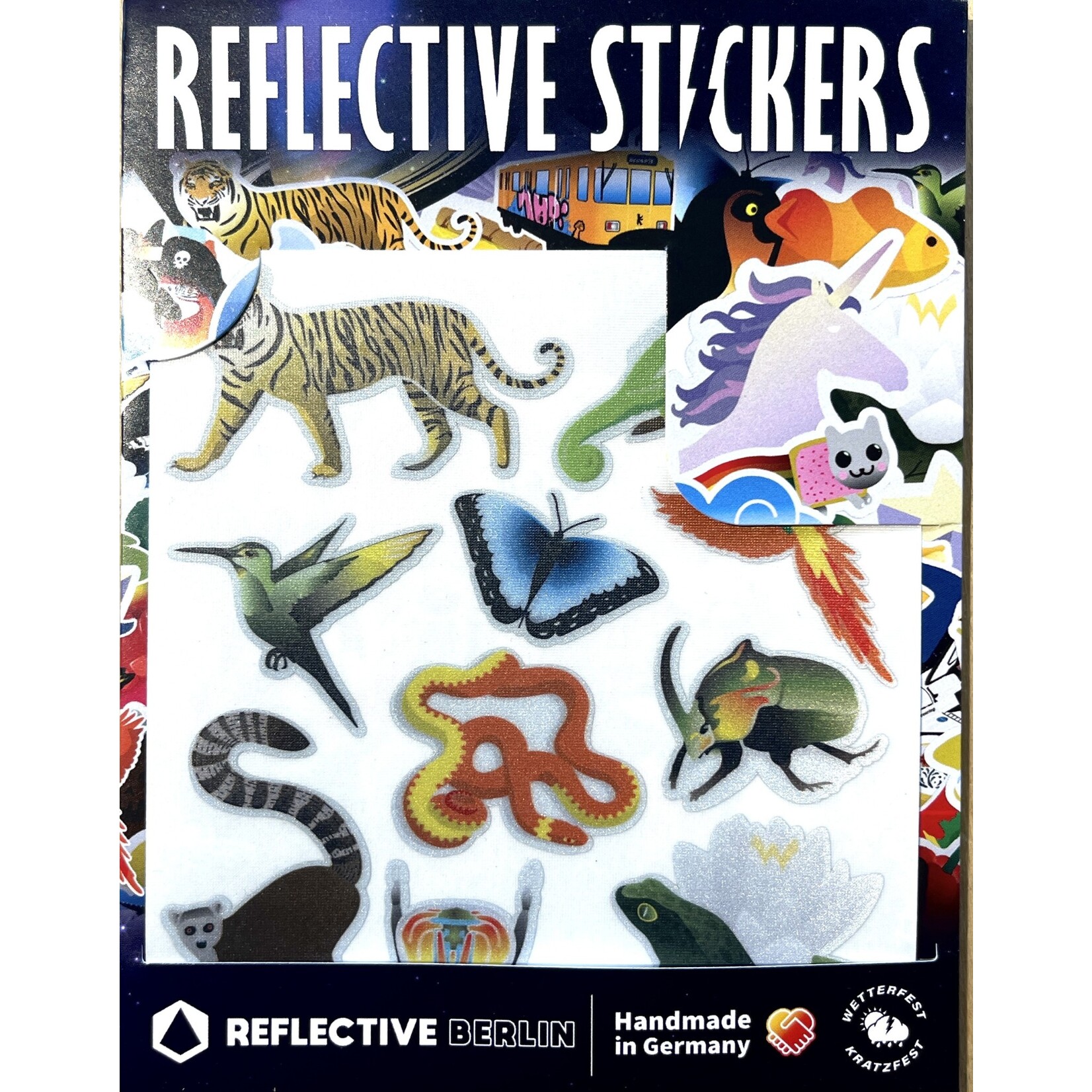 Fahrer Berlin Reflective Sticker Sheet Jungle