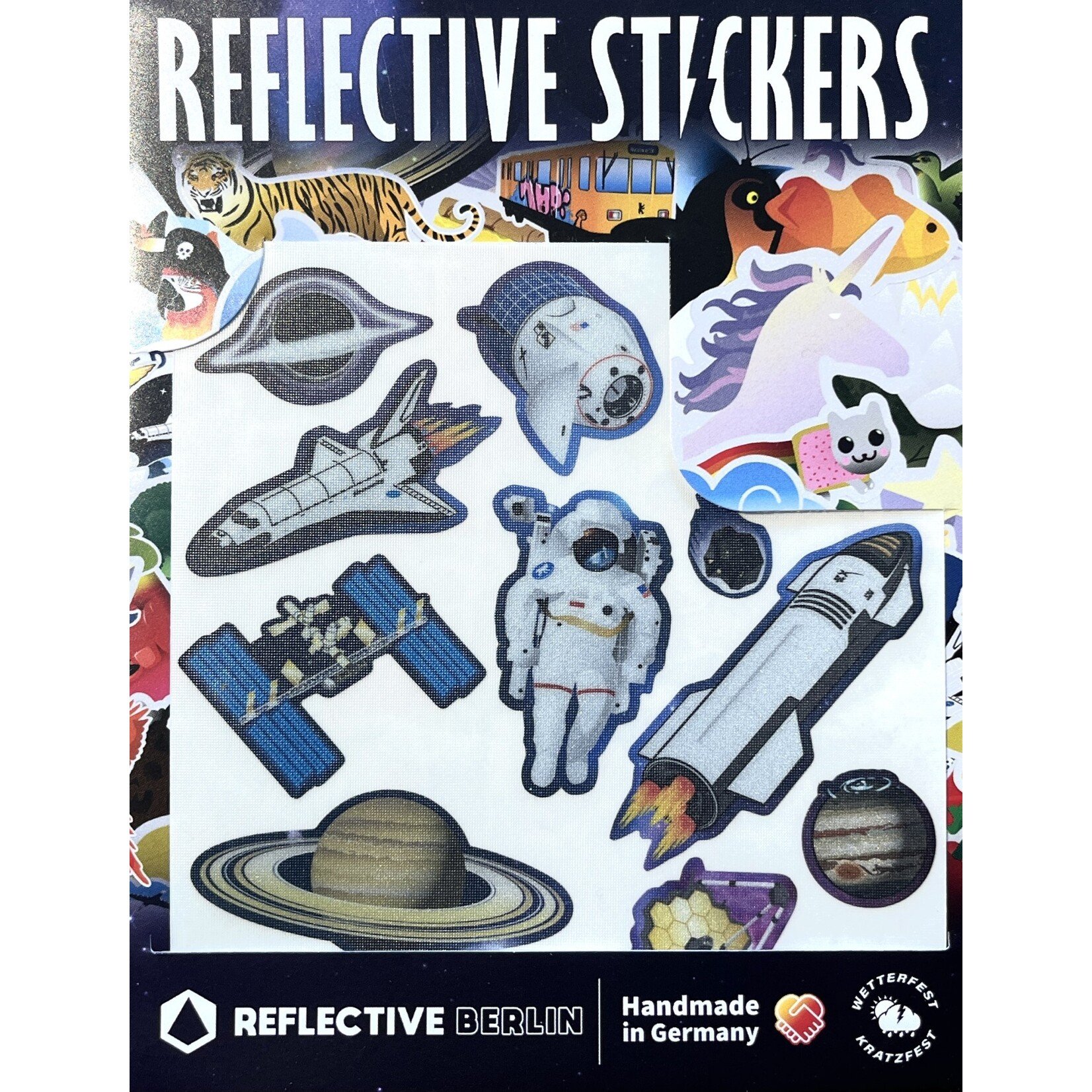 Fahrer Berlin Reflective Sticker Sheet Space