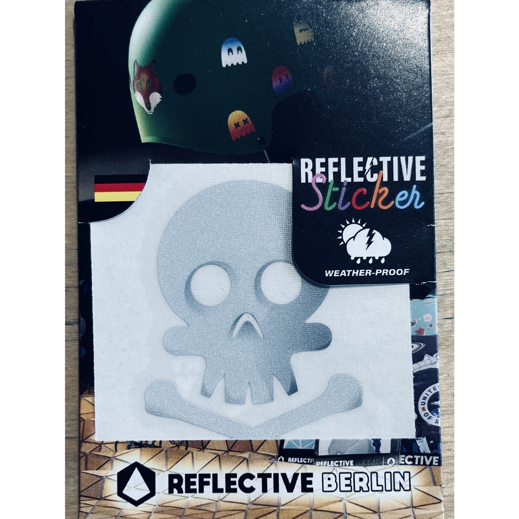 Fahrer Berlin Reflective Decal Skull