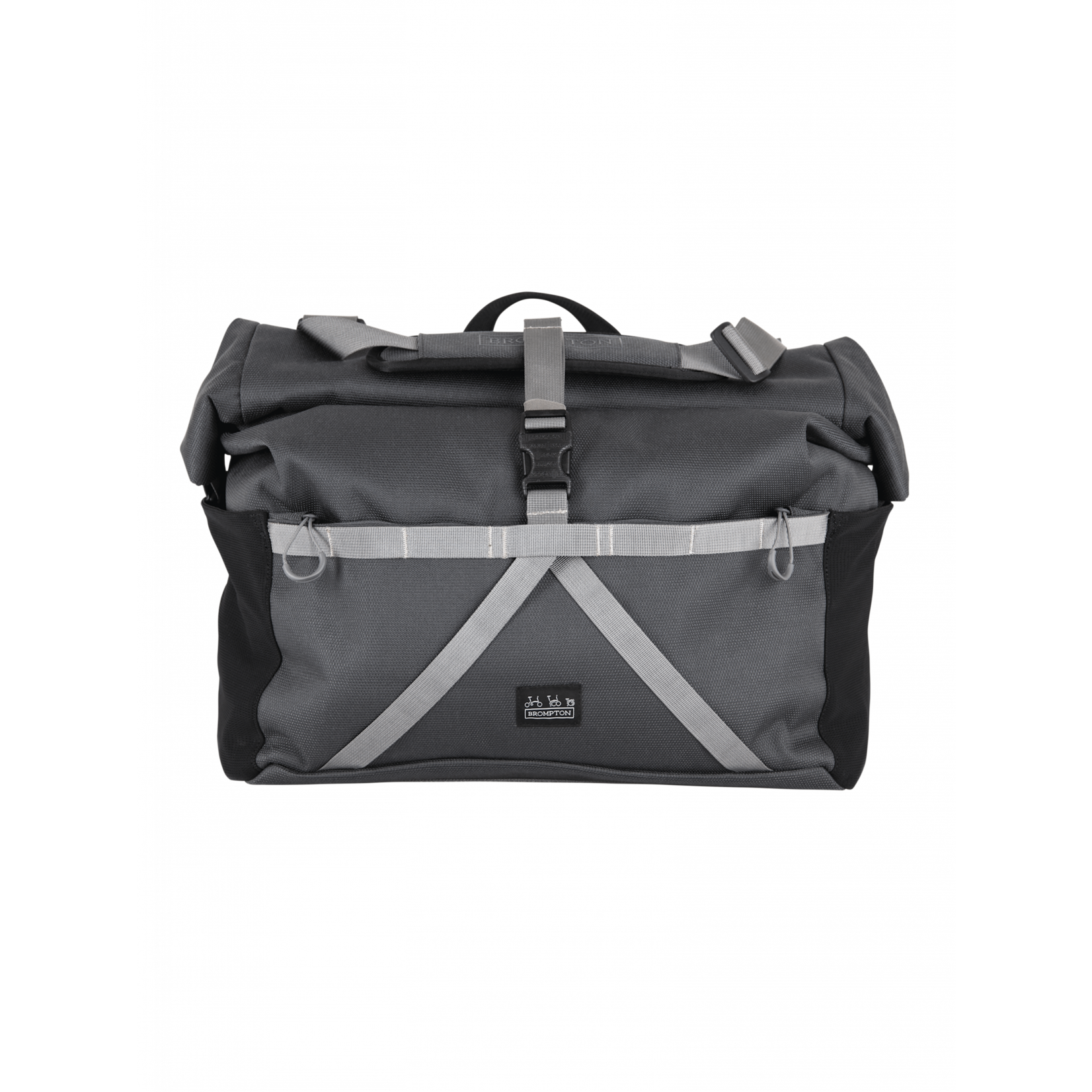Brompton Brompton Borough Basket Bag, Large, Dark Grey w Frame