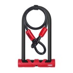 Abus Abus, Ultimate 420, U-Lock and cable, 160mm x 230mm (14mm x 6.3'' x 9''), 10mm x 120cm (10mm x 4') cable, With USH bracket