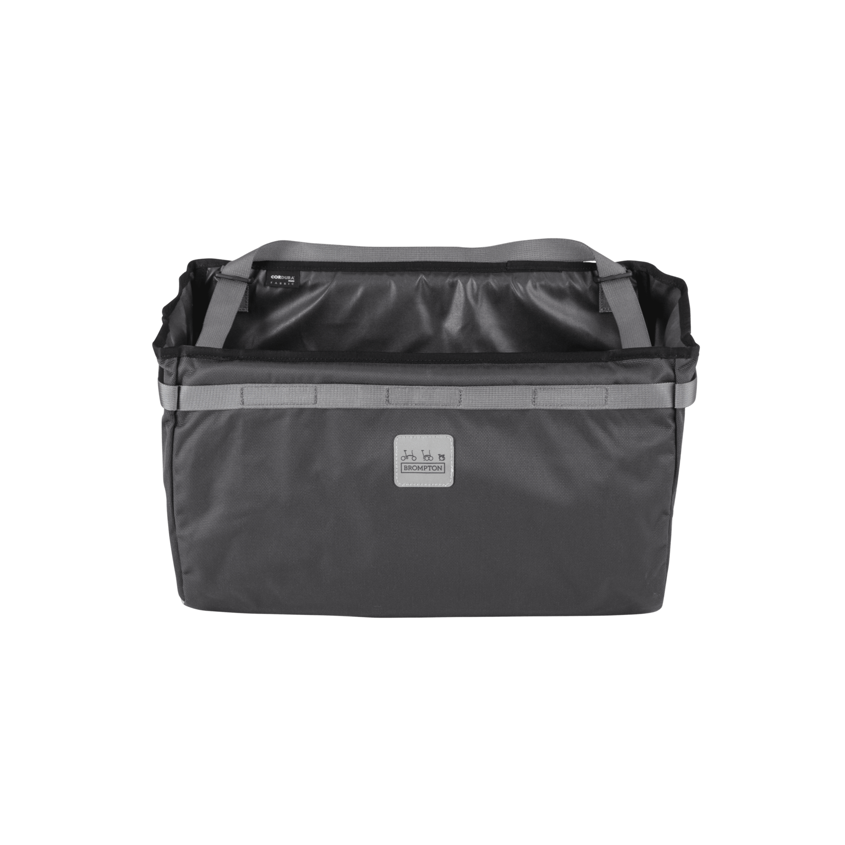 Brompton Brompton Borough Basket Bag, Large, Dark Grey w Frame