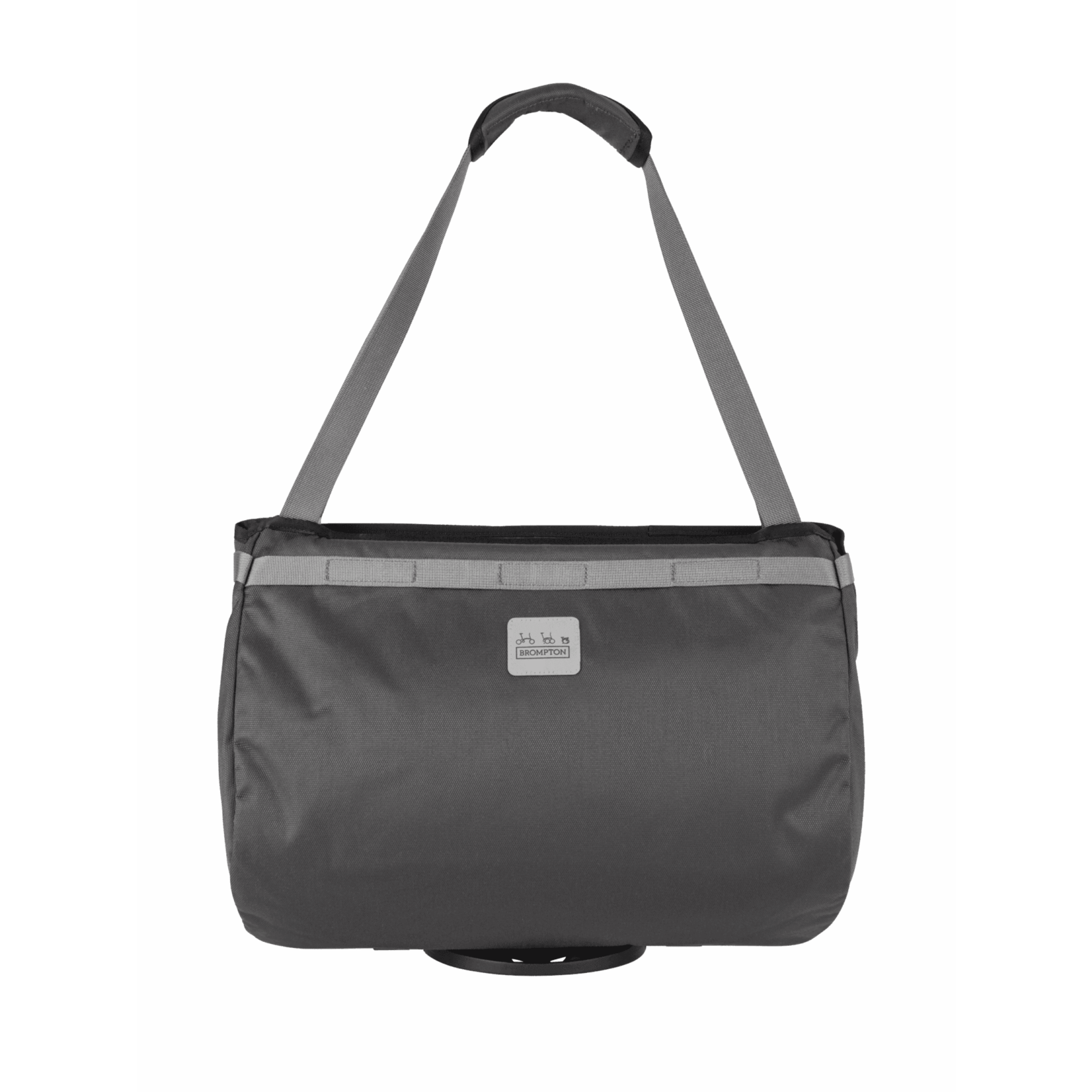 Brompton Brompton Borough Basket Bag, Large, Dark Grey w Frame