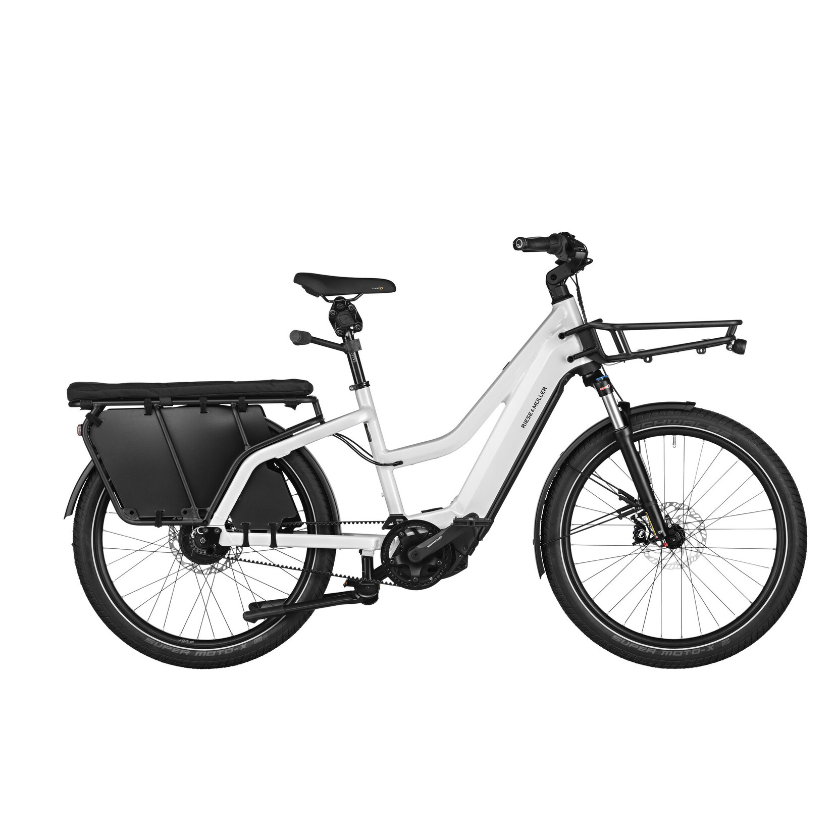 Riese & Muller Riese & Muller, Multicharger2 Mixte GT Vario Pearl White/Black Matte 47cm