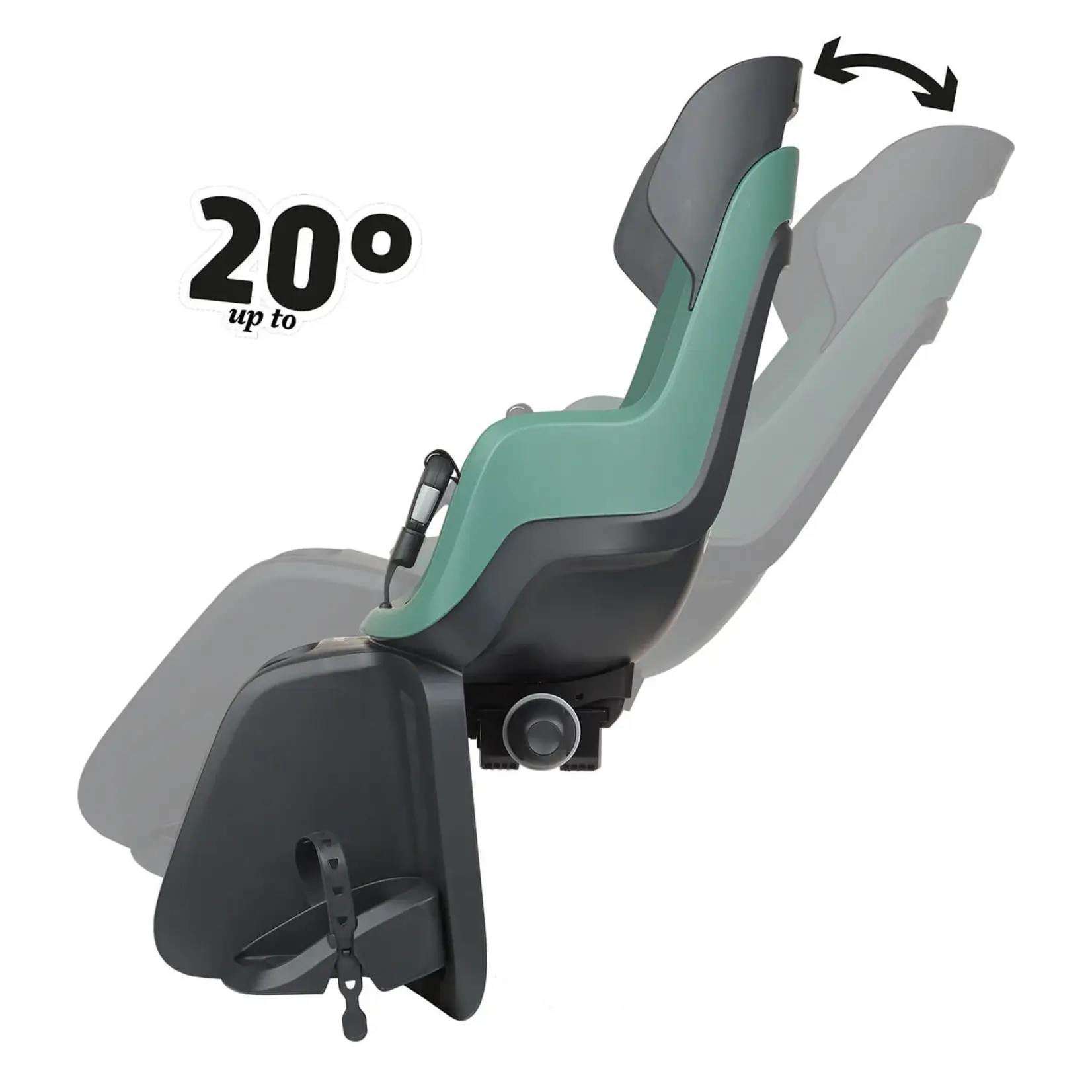 Bobike Bobike, GO Maxi Reclinable Rear Child Bike Seat, rack mount
