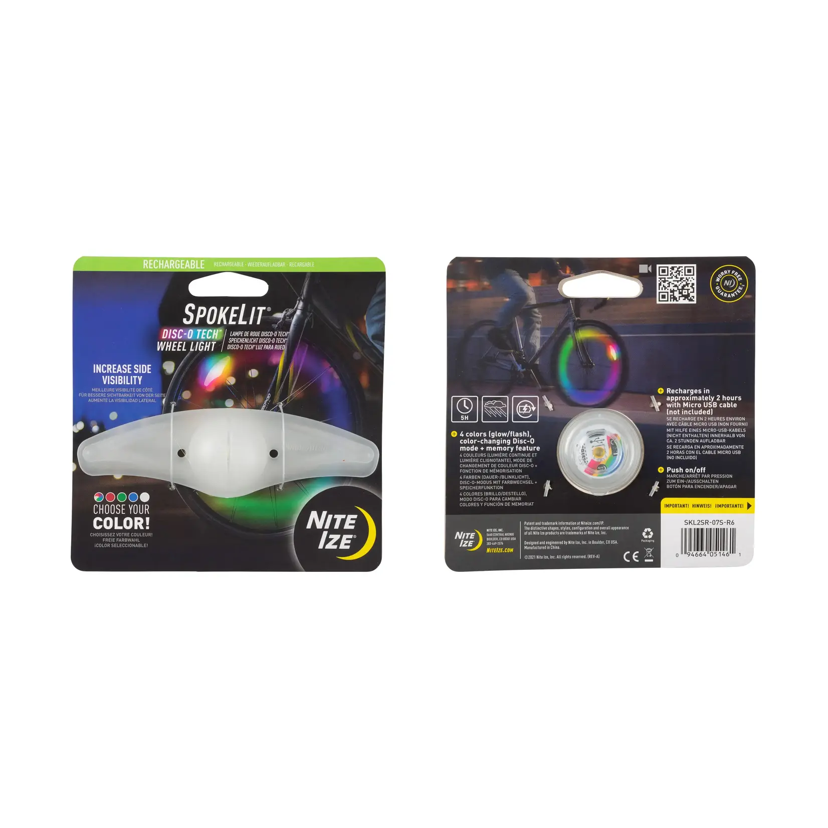 Nite Ize Nite Ize, Spokelit Small Rechargeable Disc-O Select