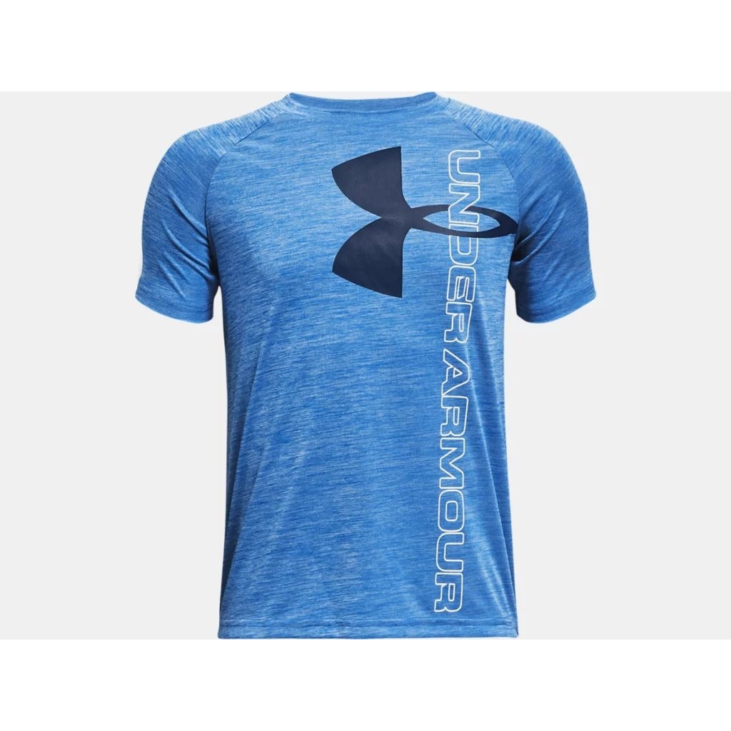 Under Armour Boys Tech Split Logo Hybrid Short-Sleeve T-Shirt Under Armour Boys Tech Split Logo Hybrid Short-Sleeve T-Shirt