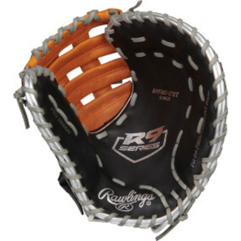 Rawlings R9 Baseball CountoUR Series First Base Mitt 12" Glove | RHT | Outfield