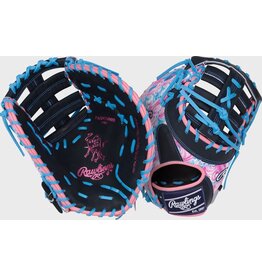 Rawlings Rawlings 13-inch Heart of the Hide ColorSync 9.0 First Base Mitt | Black/White/Pink | RHT