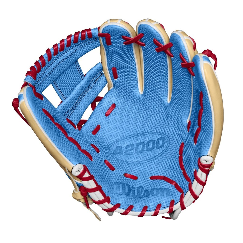 Wilson Wilson A2000 1975 11.75" Baseball Glove – Blonde/Sky Blue, Fall 2024, Spin Control Pro Stock Leather