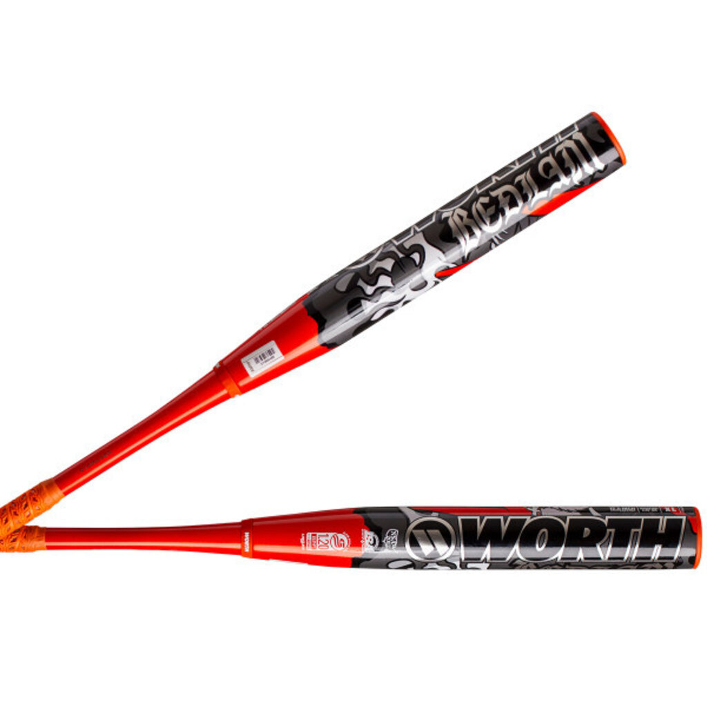 Worth WORTH Bedlam Phil Matte Signature Slowpitch Bat – 2PC, 12.5" X868 Barrel, XL End Load (.5oz), USSSA/NSA/ISA Approved