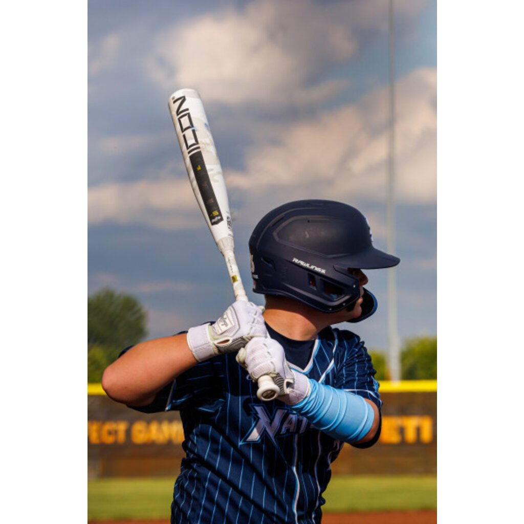 Rawlings 2025 Rawlings Icon -10 USSSA Youth Baseball Bat | Two-Piece Composite | Tuned Balanced Swing Weight | RevGrip | White Camo