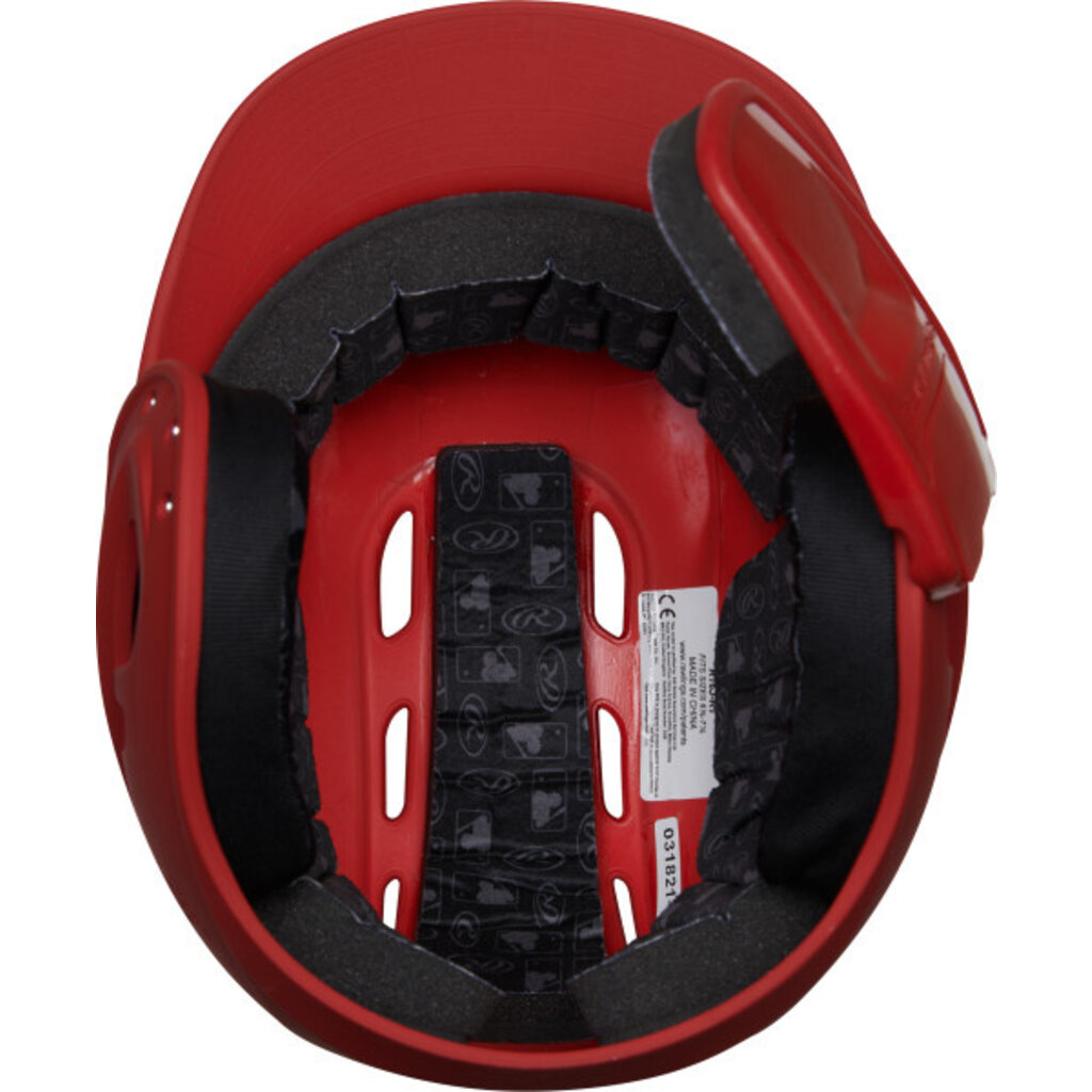 Rawlings Rawlings R16 Senior Matte 1-Tone Baseball Helmet with Reversible Extension and COOLFLO Ventilation