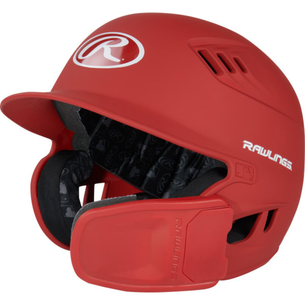Rawlings Rawlings R16 Senior Matte 1-Tone Baseball Helmet with Reversible Extension and COOLFLO Ventilation