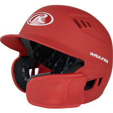 Rawlings Rawlings R16 Senior Matte 1-Tone Baseball Helmet with Reversible Extension and COOLFLO Ventilation