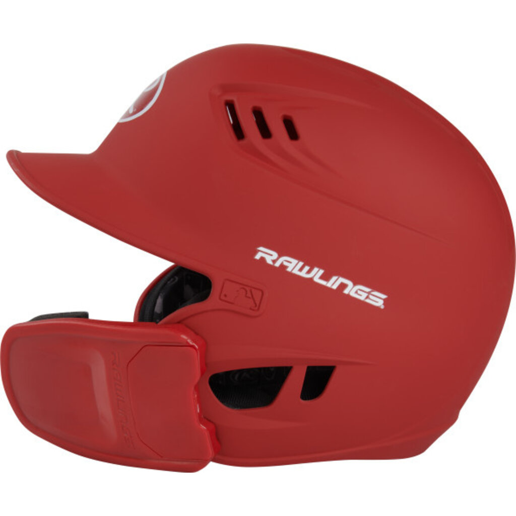 Rawlings Rawlings R16 Senior Matte 1-Tone Baseball Helmet with Reversible Extension and COOLFLO Ventilation