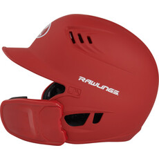 Rawlings Rawlings R16 Senior Matte 1-Tone Baseball Helmet with Reversible Extension and COOLFLO Ventilation