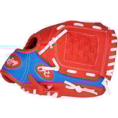 Rawlings Rawlings Players Series Youth 9-Inch Baseball Glove with Ball – Basket Web, Easy Close Shell