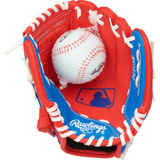 Rawlings Rawlings Players Series Youth 9-Inch Baseball Glove with Ball – Basket Web, Easy Close Shell