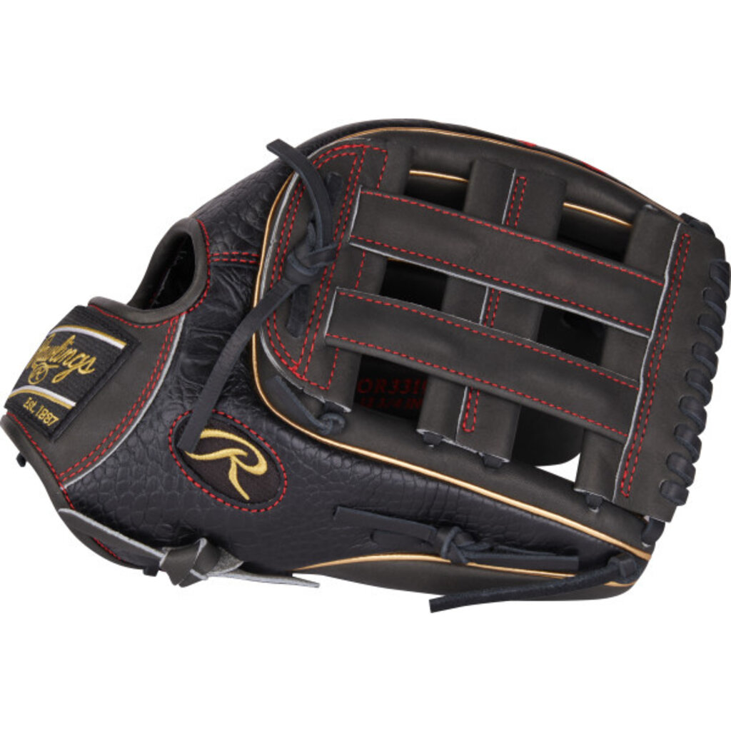 Rawlings Rawlings Heart of the Hide 12.75-Inch Outfield Glove – Dark Shadow Croc Leather – PROR3319-6DS-RHT