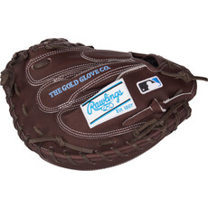 Rawlings Rawlings Heart of the Hide 33.5-Inch Catcher's Mitt – Chocolate Leather with Columbia Blue Accents – CM335 Pattern – 1-Piece Solid Web