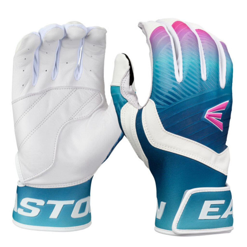 Easton Easton Adult Walk-Off Ethos Baseball Batting Gloves – Vapor – Goatskin Leather Palm – Ergonomic Neoprene Cuff