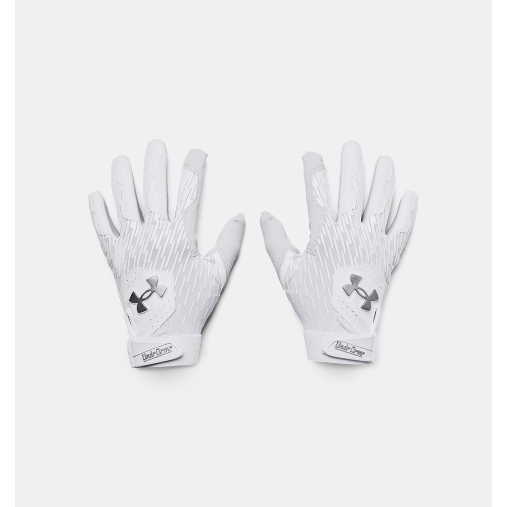 Under Armour Clean Up Men’s Batting Gloves – HeatGear® Fabric – Synthetic Palm – Adjustable Cuff