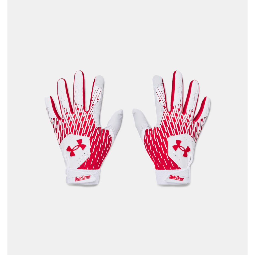 Under Armour Clean Up Men’s Batting Gloves – HeatGear® Fabric – Synthetic Palm – Adjustable Cuff