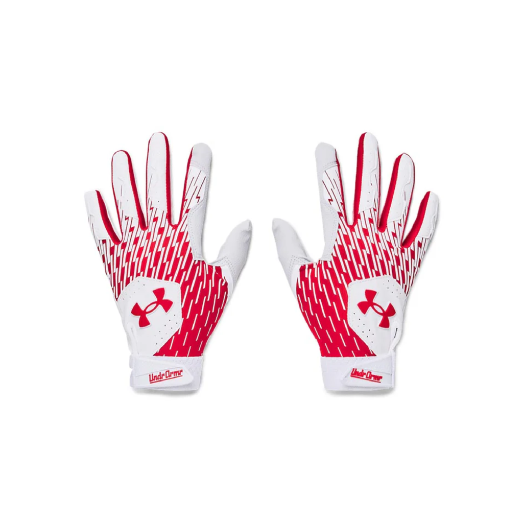 Under Armour Clean Up Boys' Batting Gloves – HeatGear® Fabric – Synthetic Palm – Adjustable Cuff