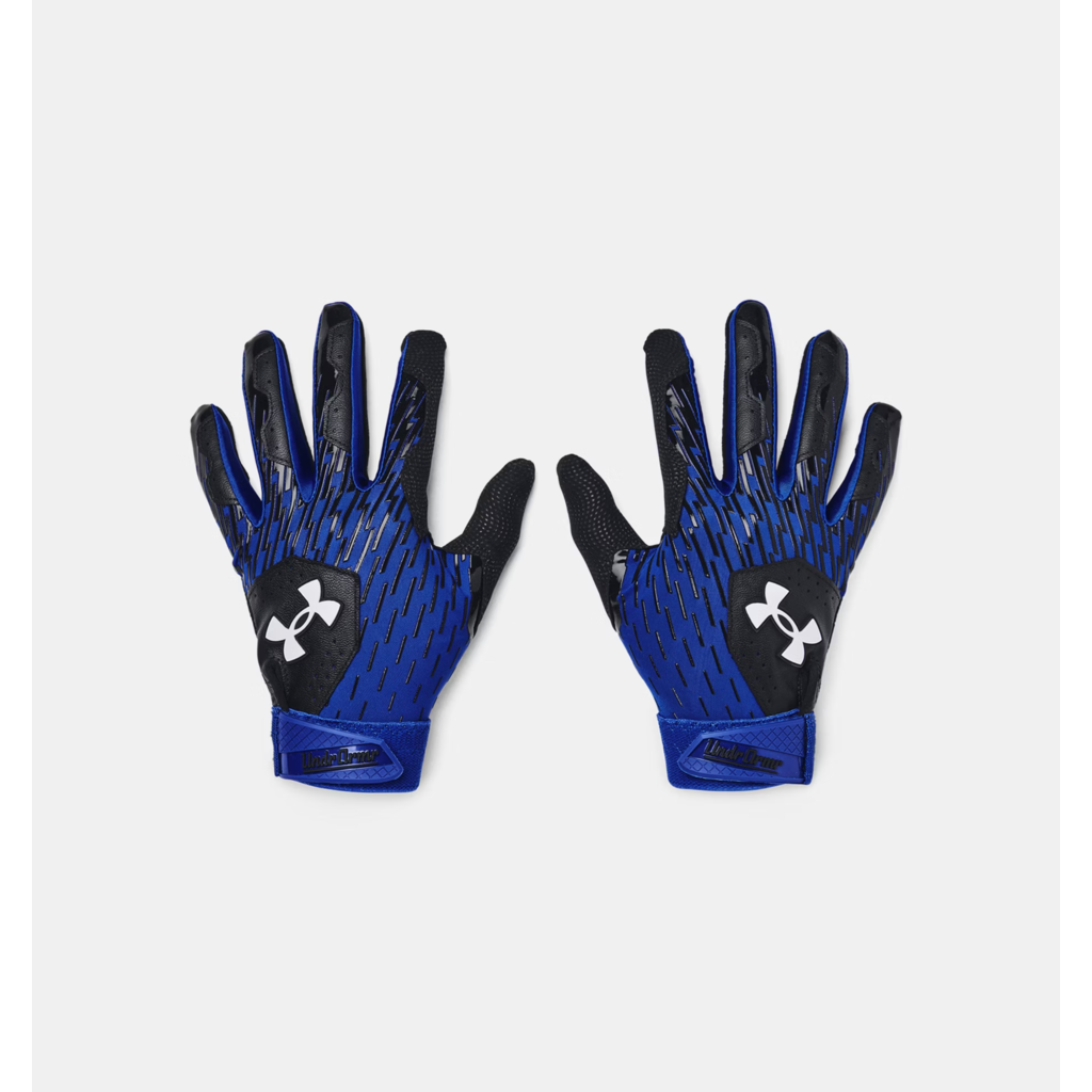 Under Armour Clean Up Boys' Batting Gloves – HeatGear® Fabric – Synthetic Palm – Adjustable Cuff
