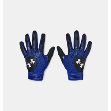 Under Armour Clean Up Boys' Batting Gloves – HeatGear® Fabric – Synthetic Palm – Adjustable Cuff