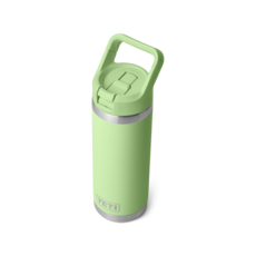 YETI Rambler® 18oz (532 ml) Water Bottle – Colour-Matched Straw Cap – Vacuum Insulated – Leakproof – Stainless Steel