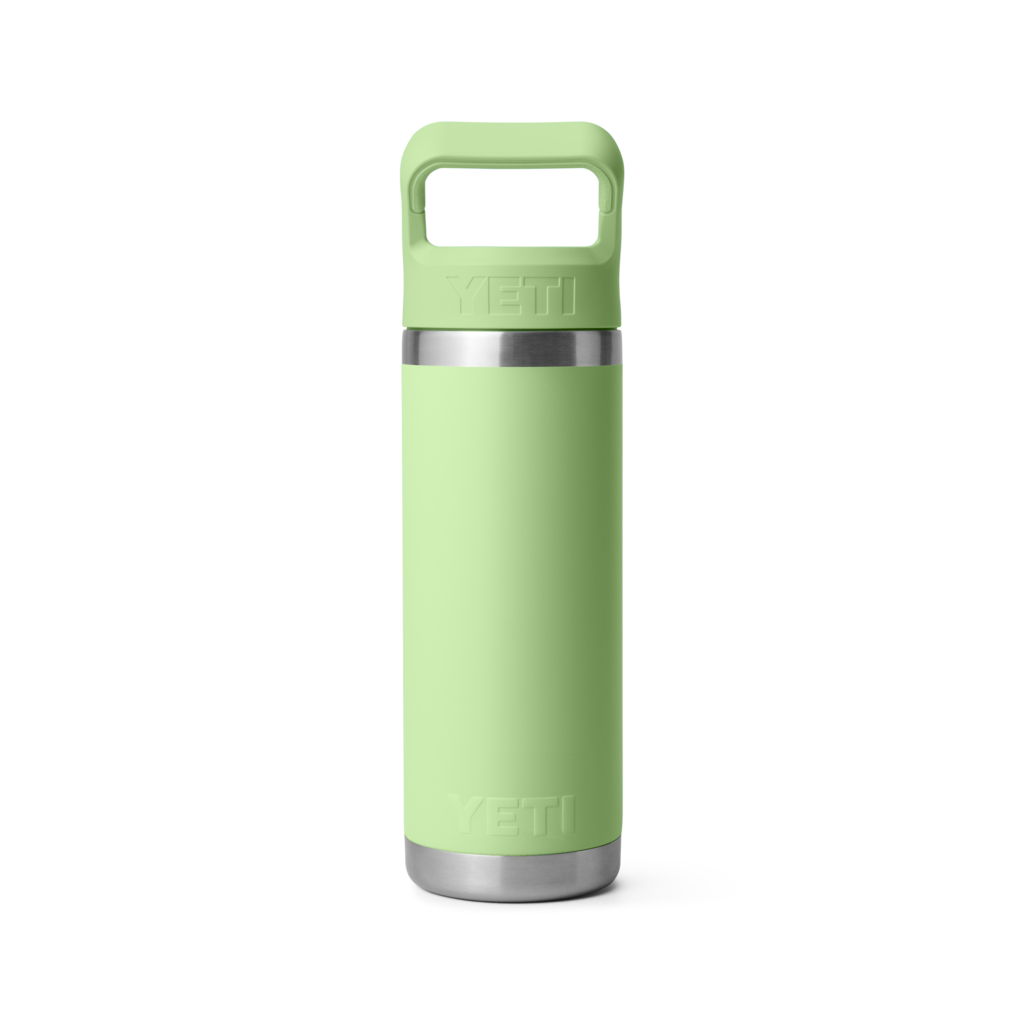 YETI Rambler® 18oz (532 ml) Water Bottle – Colour-Matched Straw Cap – Vacuum Insulated – Leakproof – Stainless Steel