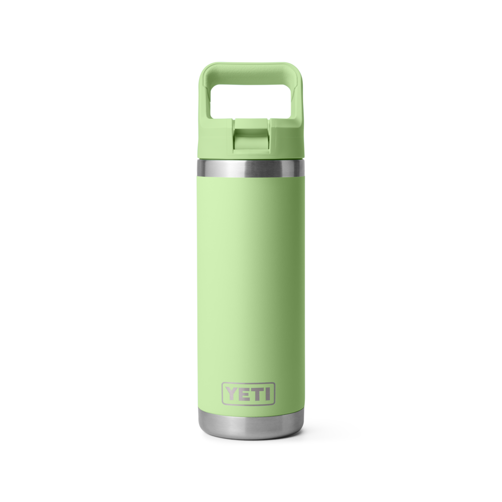 YETI Rambler® 18oz (532 ml) Water Bottle – Colour-Matched Straw Cap – Vacuum Insulated – Leakproof – Stainless Steel