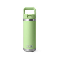 YETI Rambler® 18oz (532 ml) Water Bottle – Colour-Matched Straw Cap – Vacuum Insulated – Leakproof – Stainless Steel
