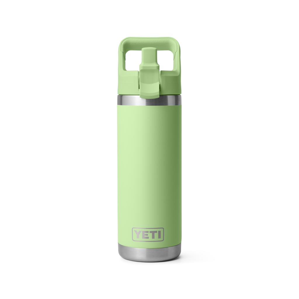 YETI Rambler® 18oz (532 ml) Water Bottle – Colour-Matched Straw Cap – Vacuum Insulated – Leakproof – Stainless Steel