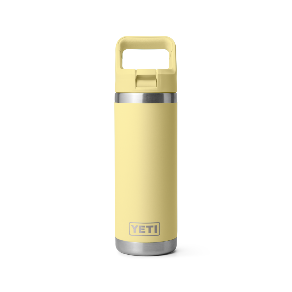 YETI Rambler® 18oz (532 ml) Water Bottle – Colour-Matched Straw Cap – Vacuum Insulated – Leakproof – Stainless Steel