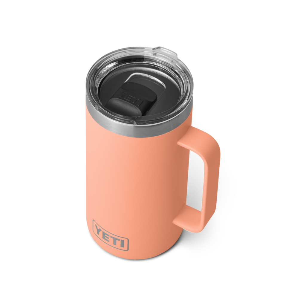 YETI Rambler® 24oz (710 ml) Mug – Easy Grip Handle – Splash Resistant – Dishwasher Safe