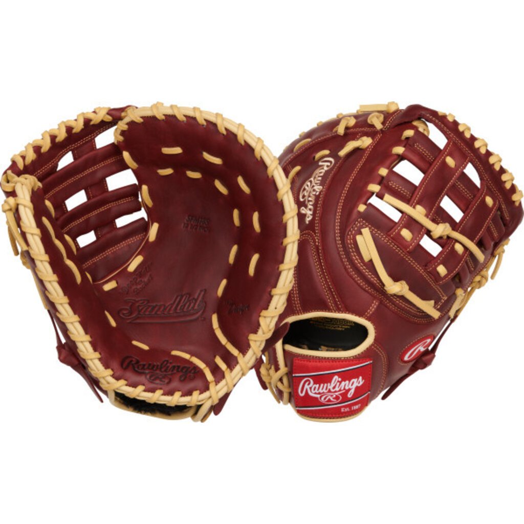 Rawlings Rawlings Sandlot Series 12.5-Inch First Base Mitt – Oiled Leather – Zero Shock Palm – Game-Ready Fit