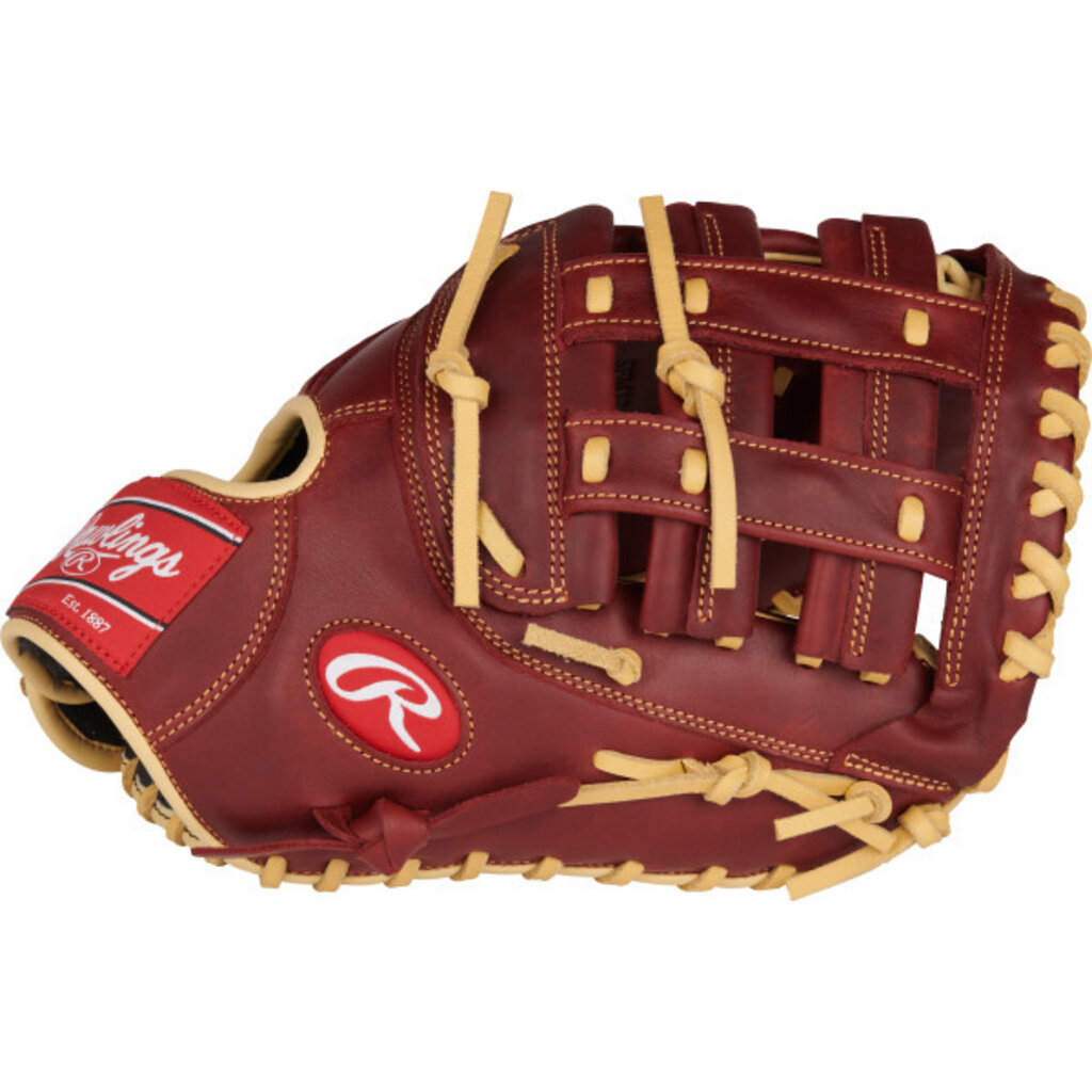 Rawlings Rawlings Sandlot Series 12.5-Inch First Base Mitt – Oiled Leather – Zero Shock Palm – Game-Ready Fit