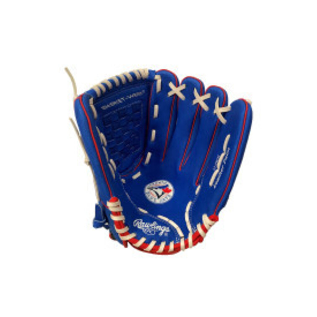 Rawlings Rawlings “Sure Catch” Series 12-Inch Youth Baseball Glove – Toronto Blue Jays Edition – Blue – Game-Ready Fit