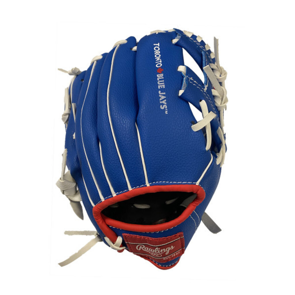 Rawlings Rawlings Toronto Blue Jays Youth 10-Inch Baseball Glove – Blue – Right Hand Throw – Team Logo Palm