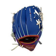 Rawlings Rawlings Toronto Blue Jays Youth 10-Inch Baseball Glove – Blue – Right Hand Throw – Team Logo Palm