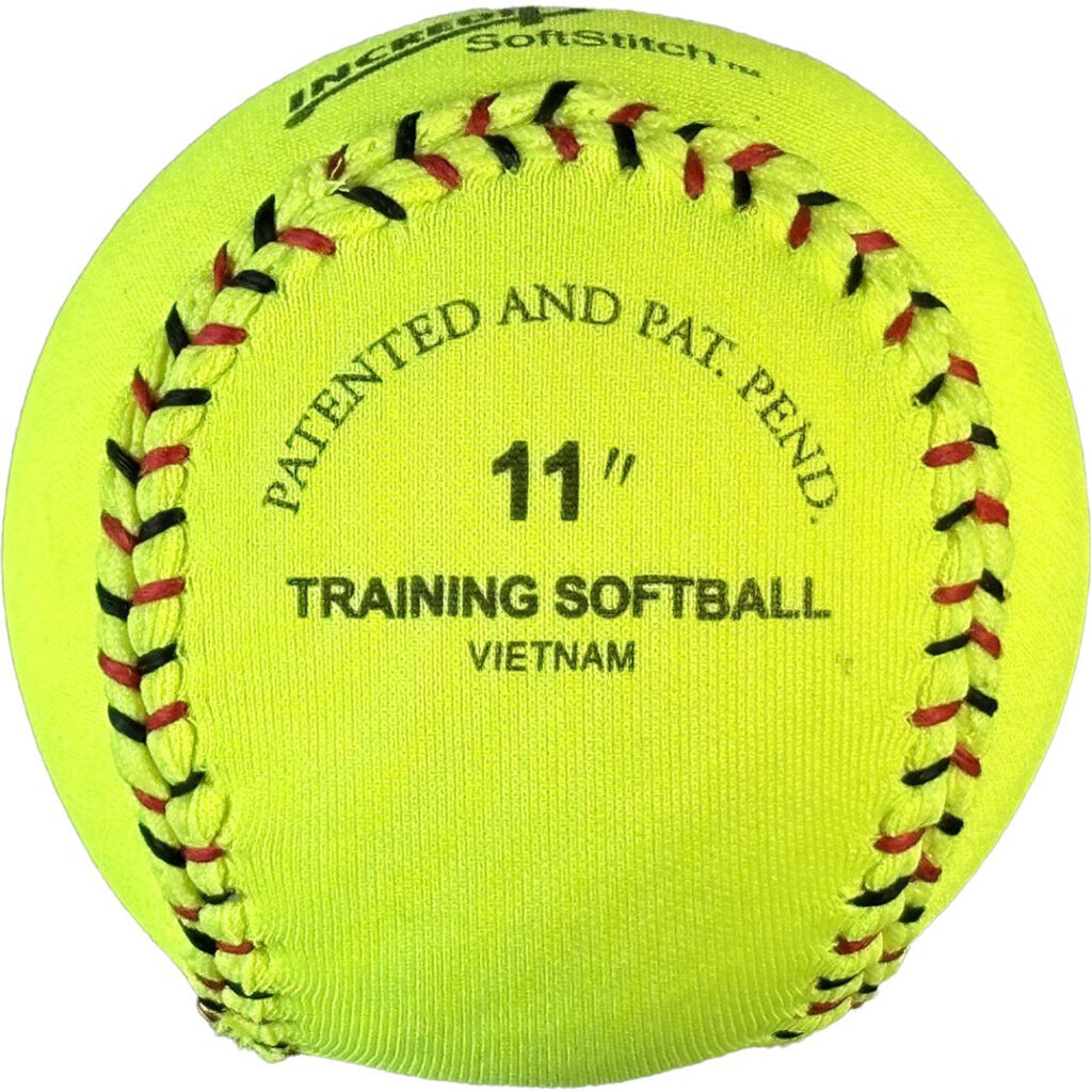 Easton Easton 11-Inch Neon Softstitch Incredi-Ball – Yellow – Soft Training Baseball with Poly Core | Case/12
