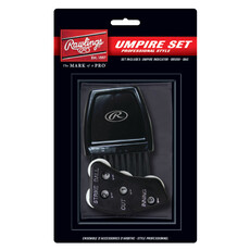Rawlings Rawlings Pro Umpire Accessory Set – Bag, Brush, 4-Dial Indicator – Deluxe Blister Pack Kit